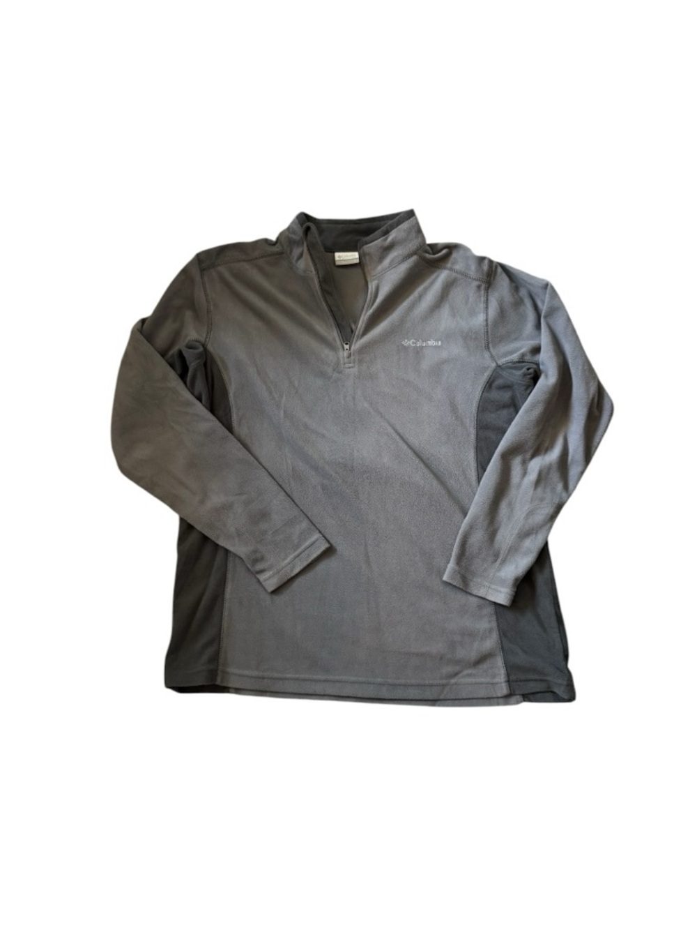 Columbia Men's Gray Zip-Up Fleece Pullover